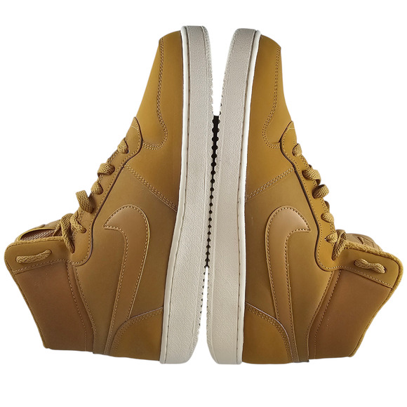 Nike Sneakers Women's 11 Ebernon Wheat Tan Mid High Tops Leather NWT - Picture 3 of 15
